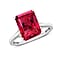 18K Gold AAA Rubellite Solitaire Ring in Gold 