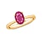 14K Gold Mozambique Ruby Solitaire Ring in Gold 