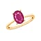 18K Gold Mozambique Ruby Solitaire Ring in Gold 