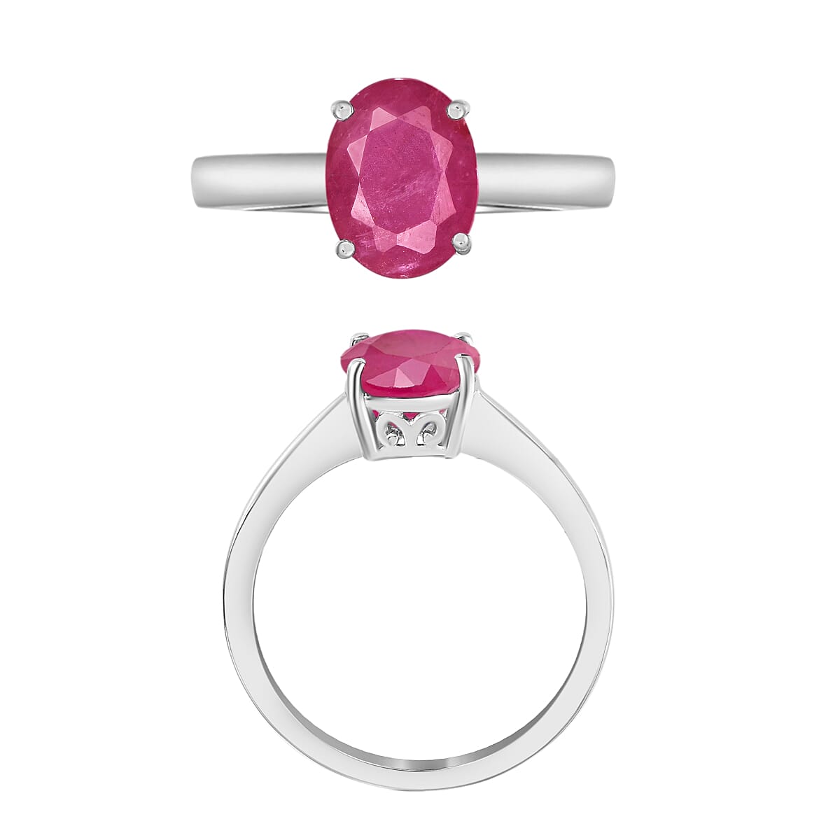 14K Gold AMozambique Ruby Solitaire Ring in Gold