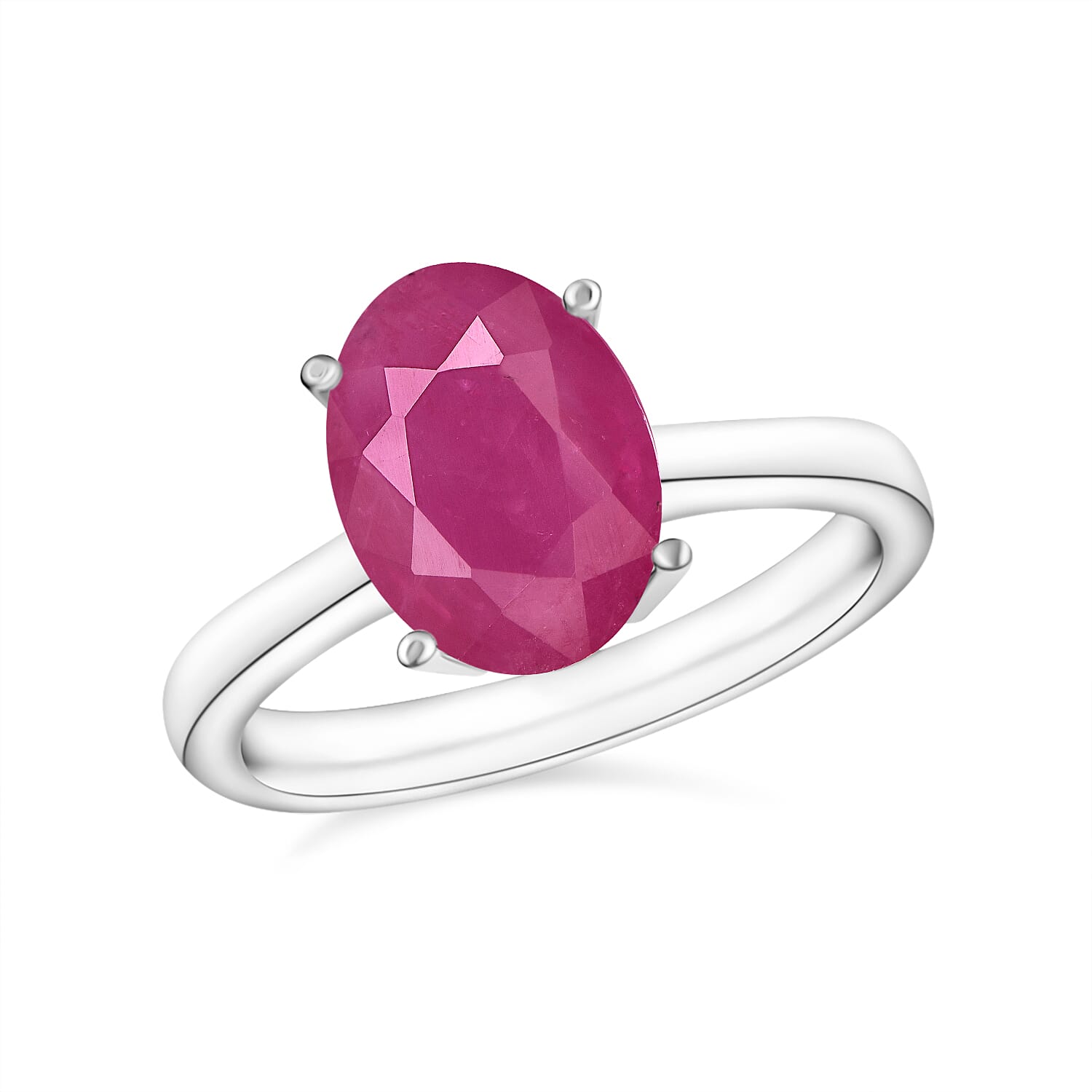 18K Gold AAMozambique Ruby Solitaire Ring in Gold 