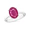 18K Gold AA Mozambique Ruby Solitaire Ring