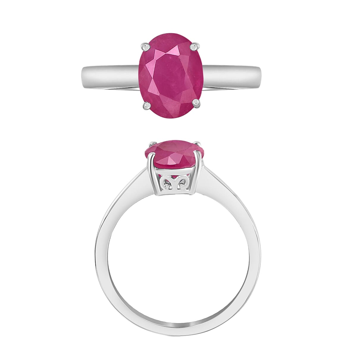 18K Gold AAMozambique Ruby Solitaire Ring in Gold 