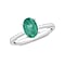 14K Gold A Zambian Emerald Solitaire Ring