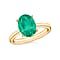 18K Gold AA Zambian Emerald Solitaire Ring