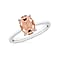 14K Gold Pink Morganite Solitaire Ring