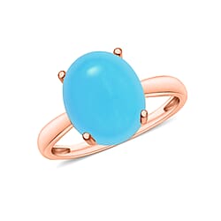 AA Sleeping Beauty Turquoise Solitaire Ring in Sterling&nbsp;Silver