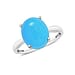 18K Gold AAA Sleeping Beauty Turquoise Solitaire Ring