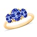 Tanzanite 3 Stone Ring in 14K Gold