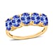 Tanzanite 5 Stone Ring in Sterling Silver