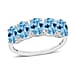 Santamaria Aquamarine  5 Stone Ring in 18K Gold.