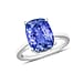 14K Gold AA Tanzanite Solitaire Ring in Gold