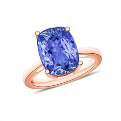 14K Gold AA Tanzanite Solitaire Ring in Gold