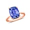 14K Gold AA Tanzanite Solitaire Ring in Gold 