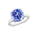 Tanzanite Solitaire Ring in Sterling Silver