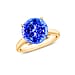 14K Gold AA Tanzanite Solitaire Ring in Gold
