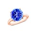 14K Gold AA Tanzanite Solitaire Ring in Gold