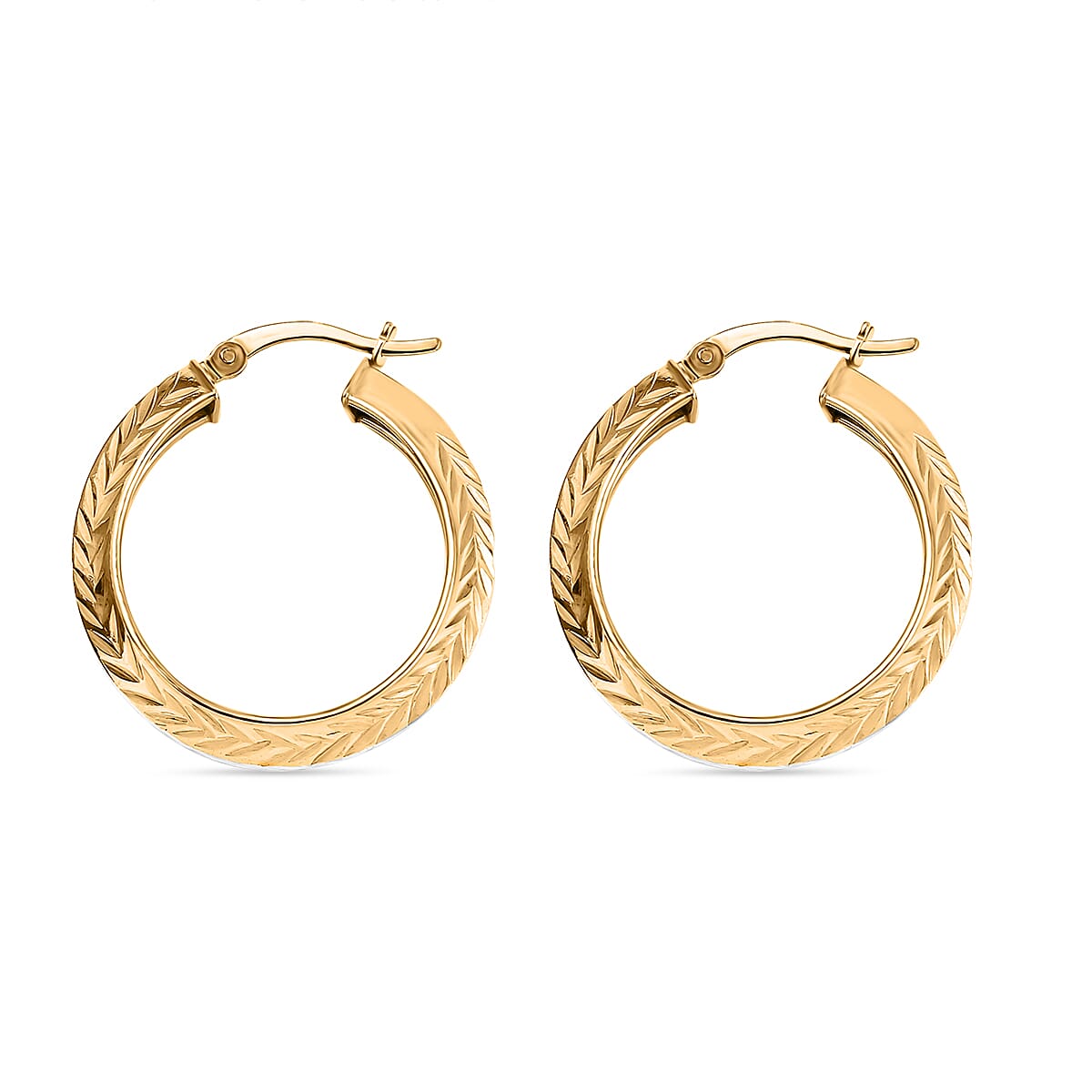 NY Close Out Tri Color Sterling Silver Earring With Clasp