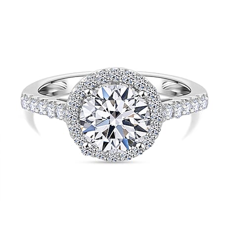 Luxuriant Diamond 950 Platinum (VS-G-H) Lab Grown Diamond Ring 2.00 Ct.