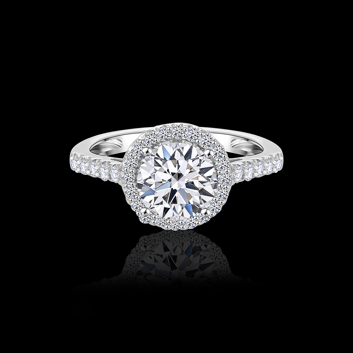 Luxuriant Diamond 950 Platinum (VS-G-H) Lab Grown Diamond Ring 2.00 Ct.