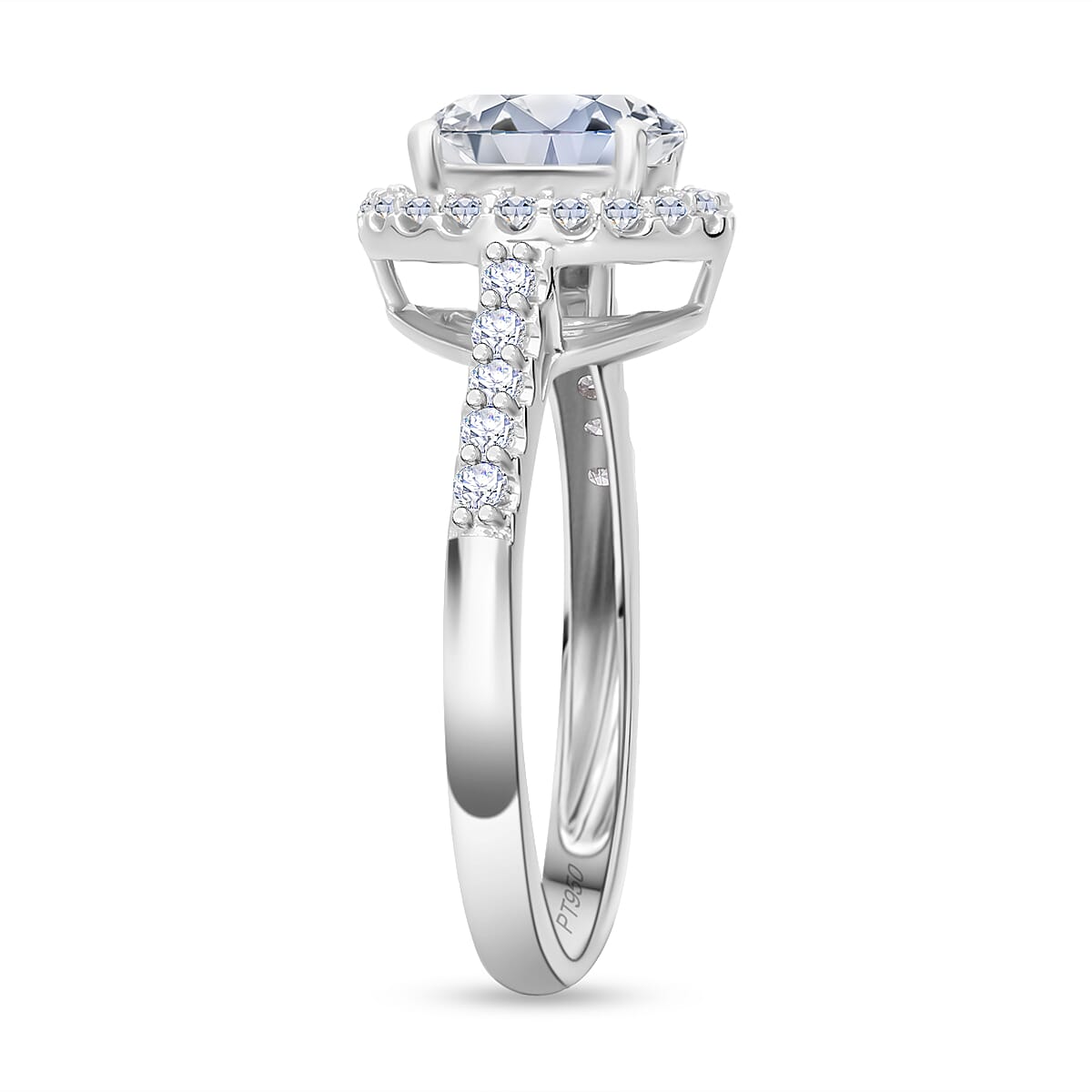 Luxuriant Diamond 950 Platinum (VS-G-H) Lab Grown Diamond Ring 2.00 Ct.