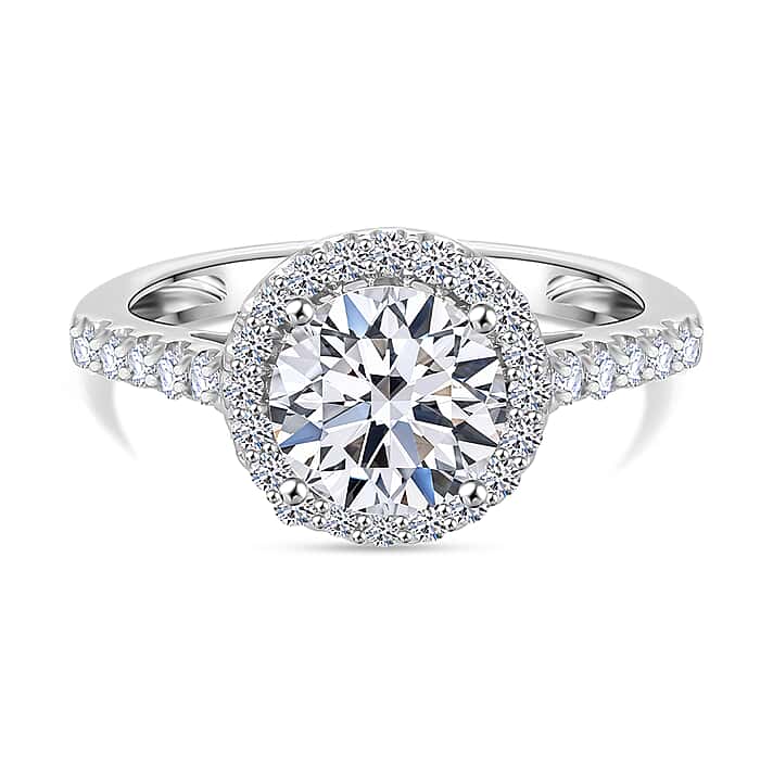 LUXURIANT 950 Platinum SGL Certified (VS/G-H) Lab Grown Diamond Ring 2 Ct.