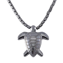 Hematite Necklace (Size - 20) With Screw Barrel Clasp 168.00 Ct.