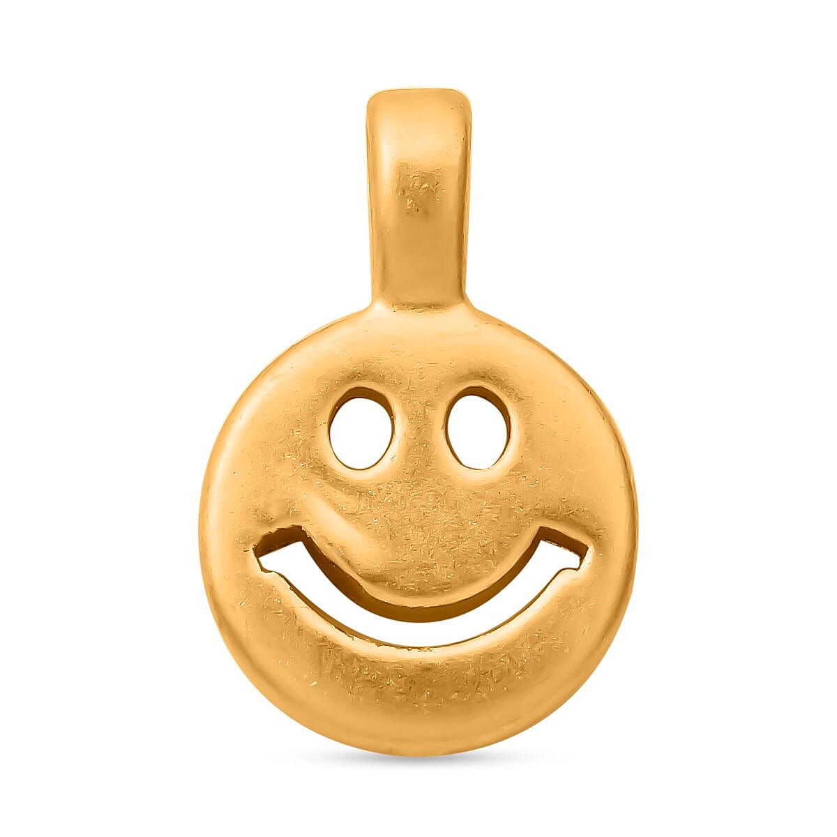First Time Ever - Designer Inspired 24K Yellow Gold Smiley Pendant (99.9% purity)