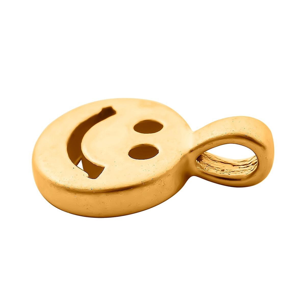 First Time Ever - Designer Inspired 24K Yellow Gold Smiley Pendant (99.9% purity)