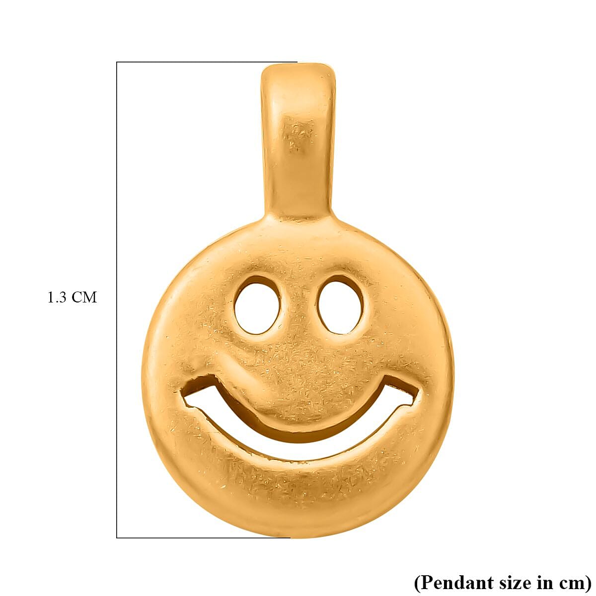 First Time Ever - Designer Inspired 24K Yellow Gold Smiley Pendant (99.9% purity)
