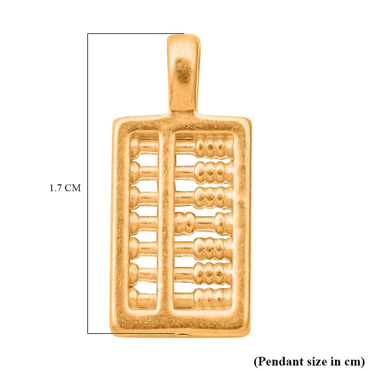 24K Yellow Gold Abacus Pendant