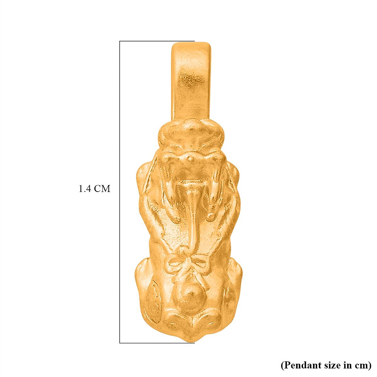 24K Yellow Gold Pixiu Pendant