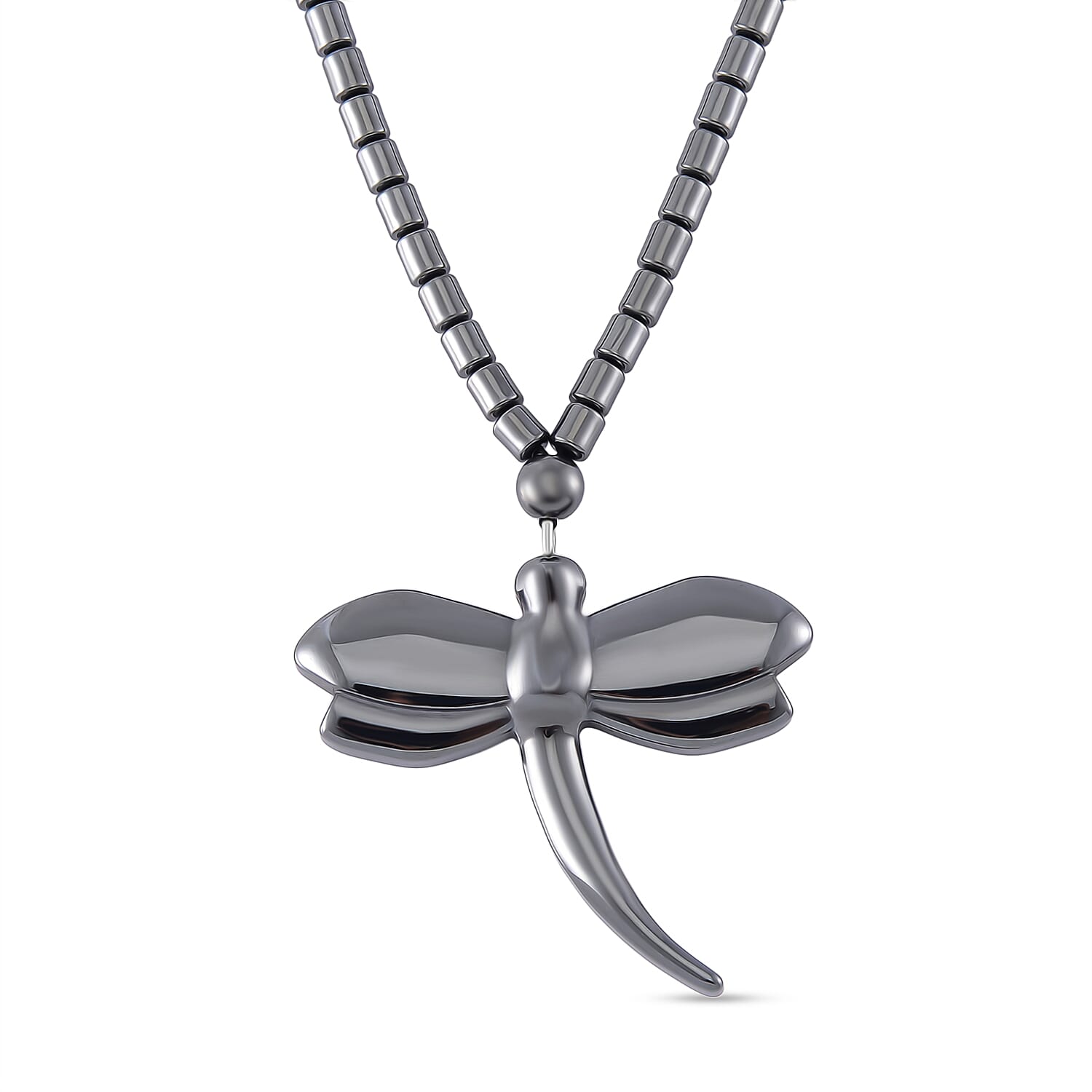 Hematite Necklace (Size - 20) With Screw Barrel Clasp 204.00 Ct.