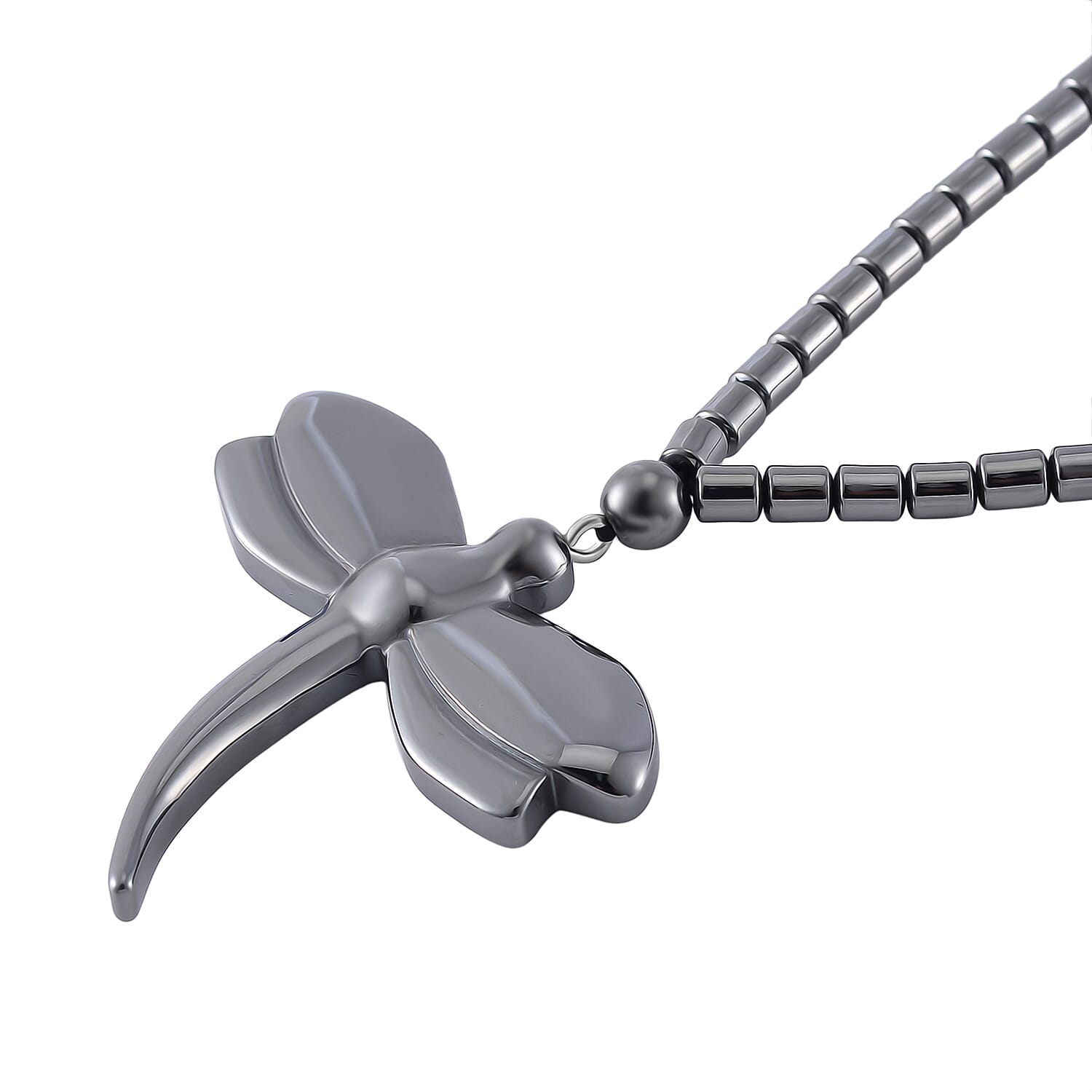 Hematite Necklace (Size - 20) With Screw Barrel Clasp 204.00 Ct.