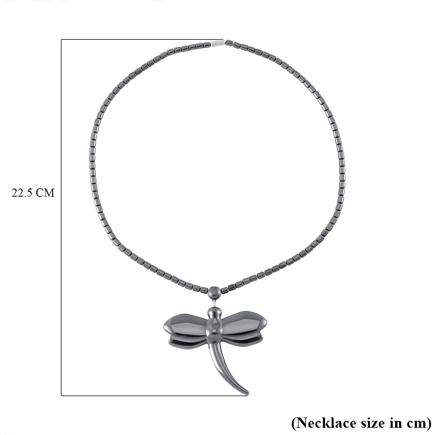 Hematite Necklace (Size - 20) With Screw Barrel Clasp 204.00 Ct.