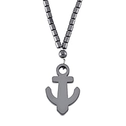 Hematite Necklace (Size - 20) With Screw Barrel Clasp 168.00 Ct.