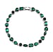 Austrian Green Crystal Bracelet (Size - 7.5) 
