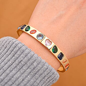 https://tjcuk.sirv.com/Products/80/1/8016008/Multi-Colour-Cubic-Zirconia-Bangle-Size-7-5-in-Yellow-Gold-Tone-3-00-C_8016008_1.jpg?w=342&h=342