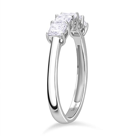 Luxuriant Diamond - 950 Platinum SGL Certified (VS-E-F) Lab Grown Diamond Ring 0.98 Ct