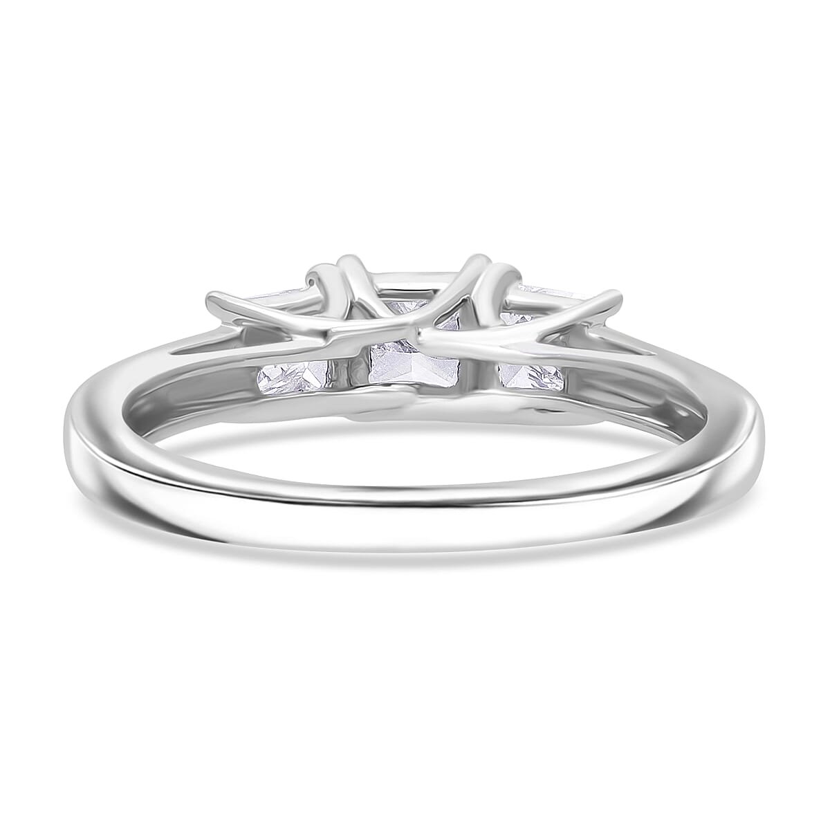 First Time Ever - Luxuriant Diamond 950 Platinum SGL Certified Princess Cut Lab Grown Diamond (VS-E-F) Ring 1.00 Ct.