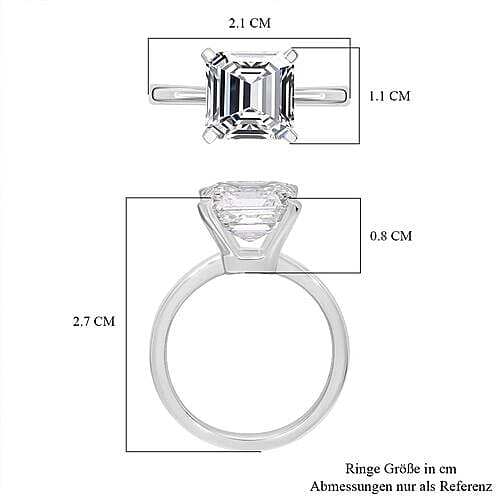 Luxuriant Diamond - 950 Platinum IGI Certified (VS1-G) Lab Grown Diamond Ring 5.00 Ct, Platinum Wt. 5.70 Gms