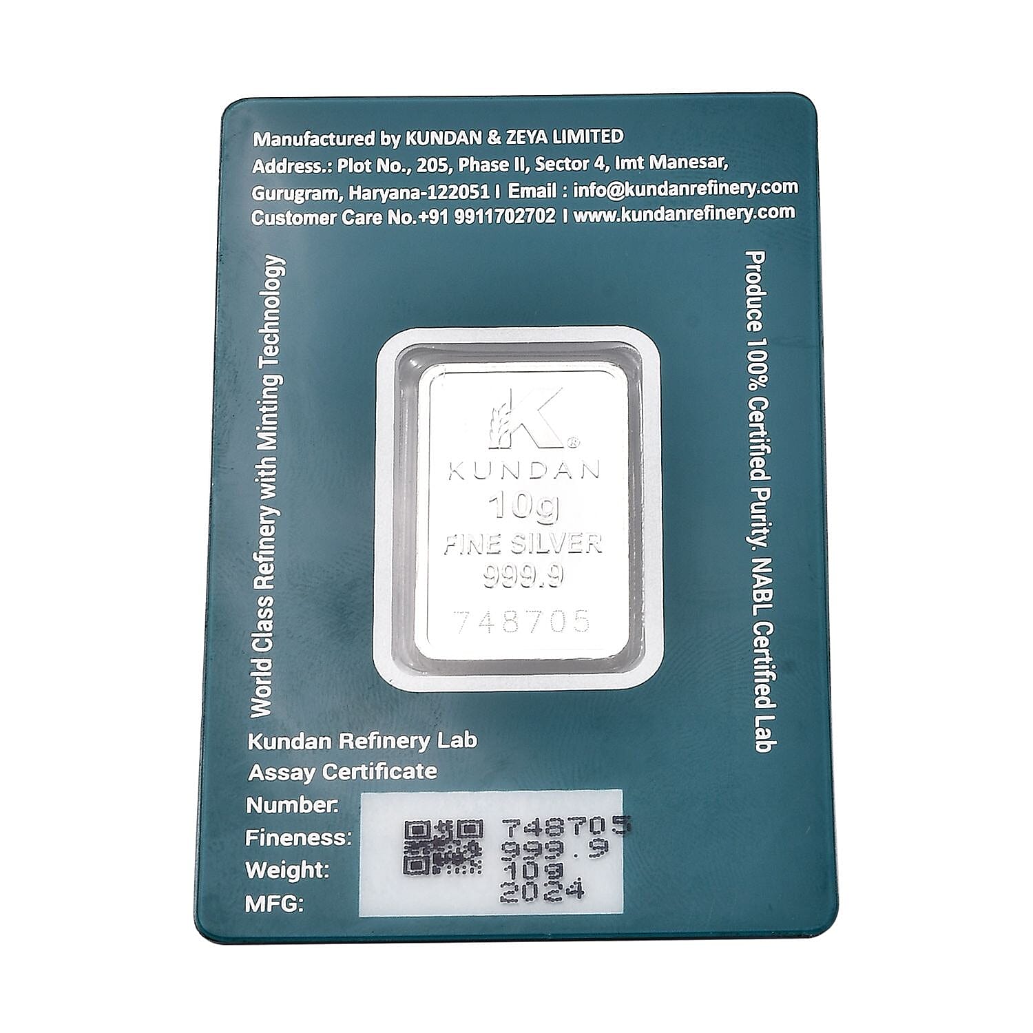 The Best Silver Bar Opportunity- 99.99% Sterling Silver Bar, Silver Wt.10.00 Gms.