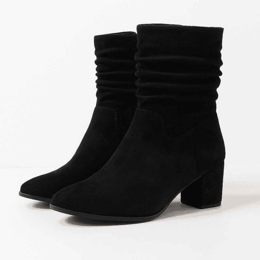 Emma Zipped Pull-On Ladies Boots (Size 5) - Black Mf