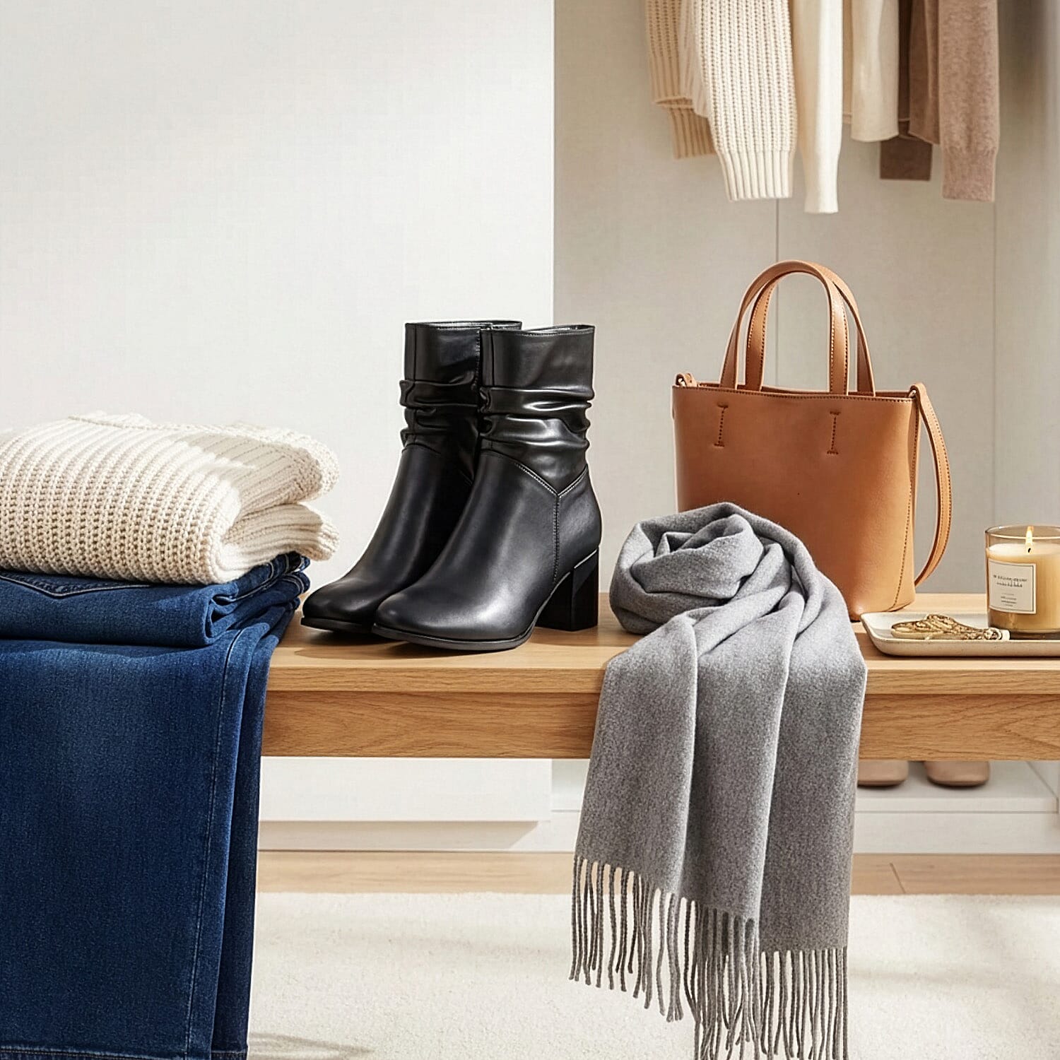 Shoes by Emma Zipped Pull-On Ladies Boots  (Size 4) - Black Pu