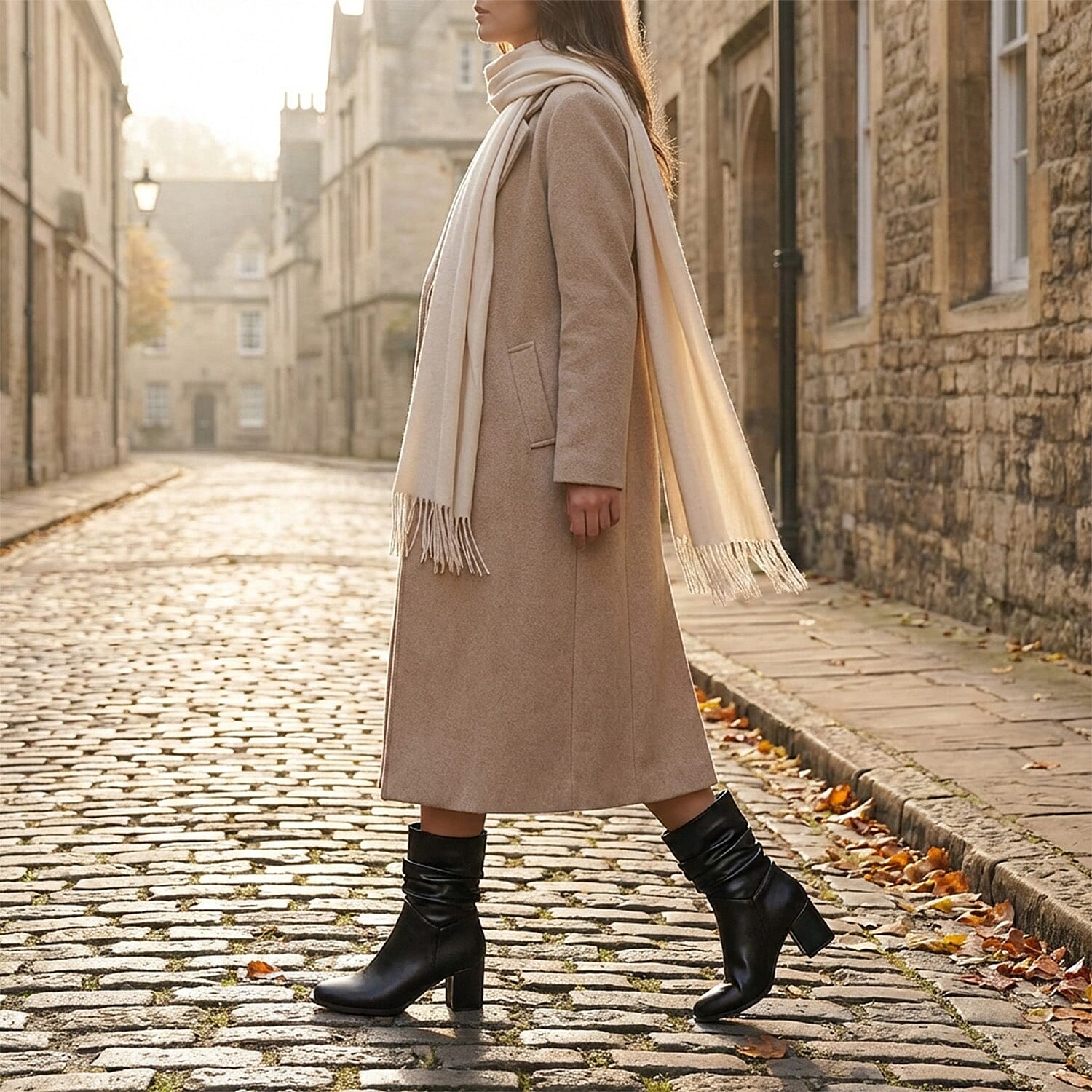 Shoes by Emma Zipped Pull-On Ladies Boots  (Size 8) - Black Pu