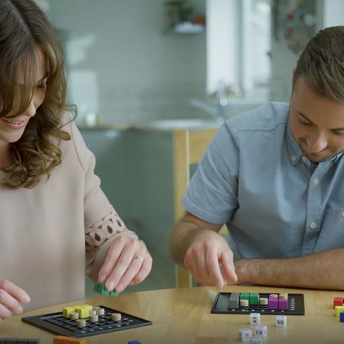 Genius Square Puzzle Game with Board - Multi & Black