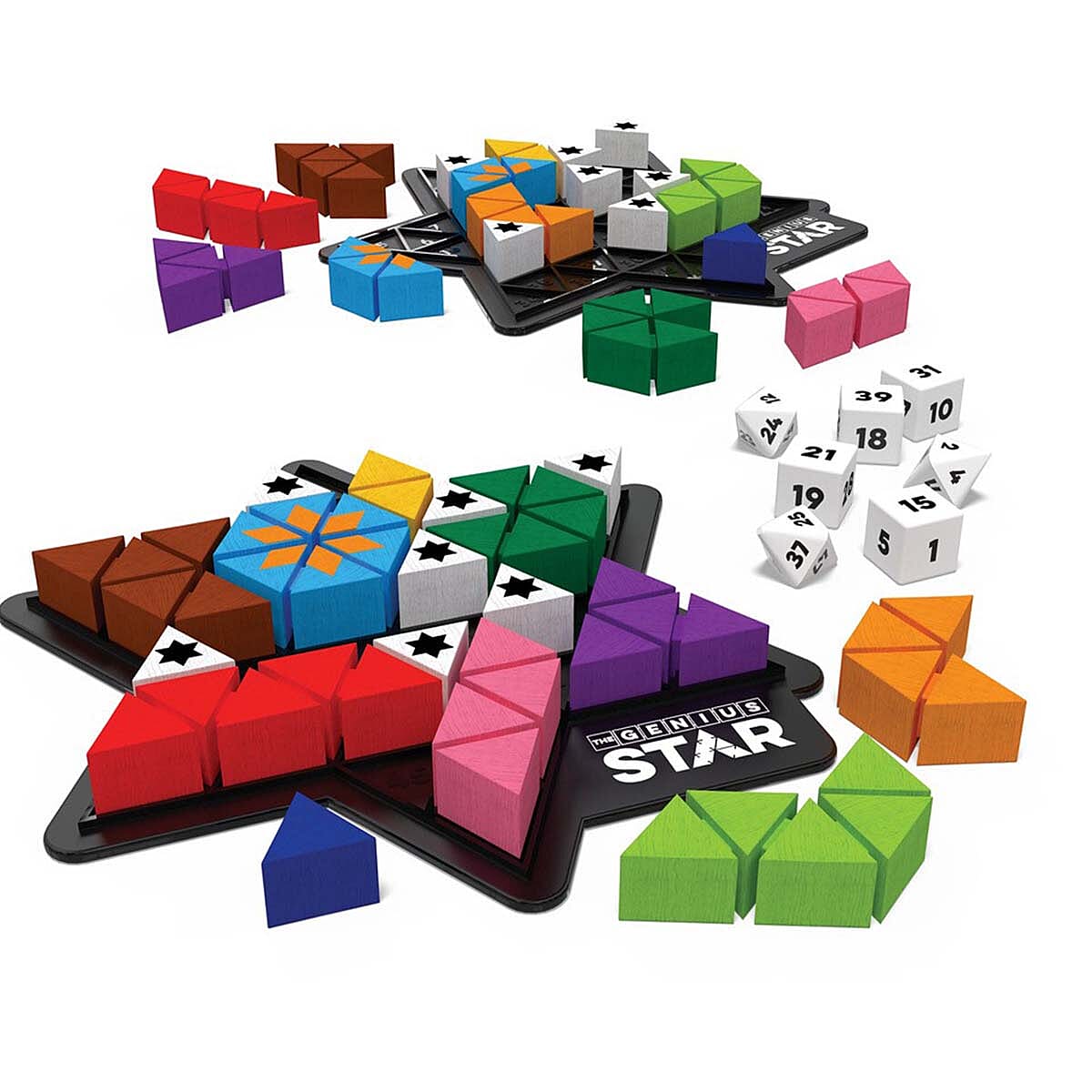 Genius Star Puzzle Game with Board - Multi & Black