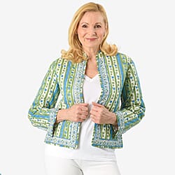 La Marey Pure Cotton Printed Quilted Jacket