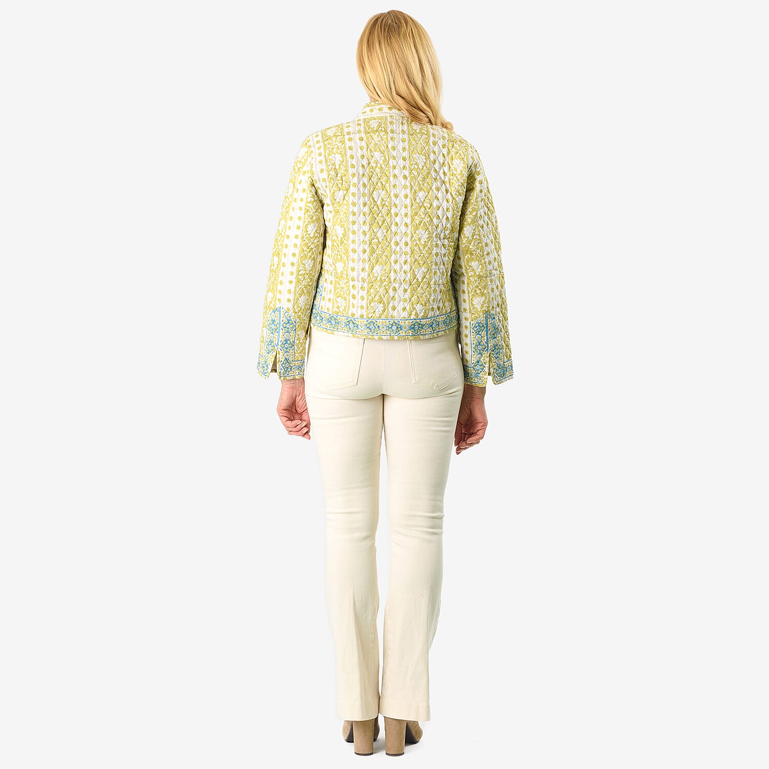 La Marey Pure Cotton Printed Quilted Jacket