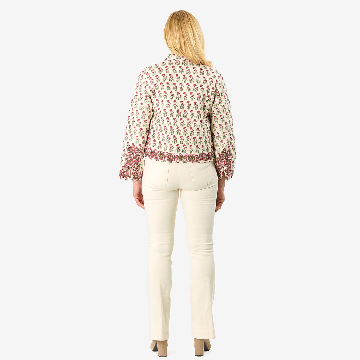 La Marey Pure Cotton Printed Quilted Jacket